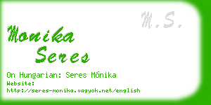 monika seres business card